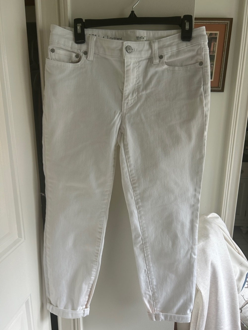 Talbots White Boyfriend Jeans